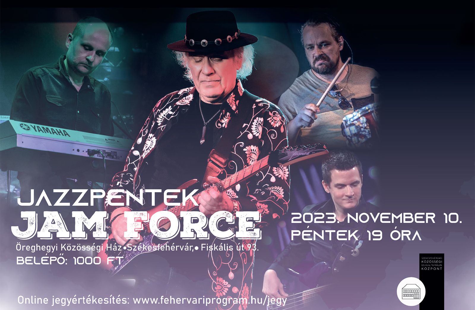Jazzpéntek az Öreghegyen - Felkai Miklós és a Jam Force lép színpadra november 10-én