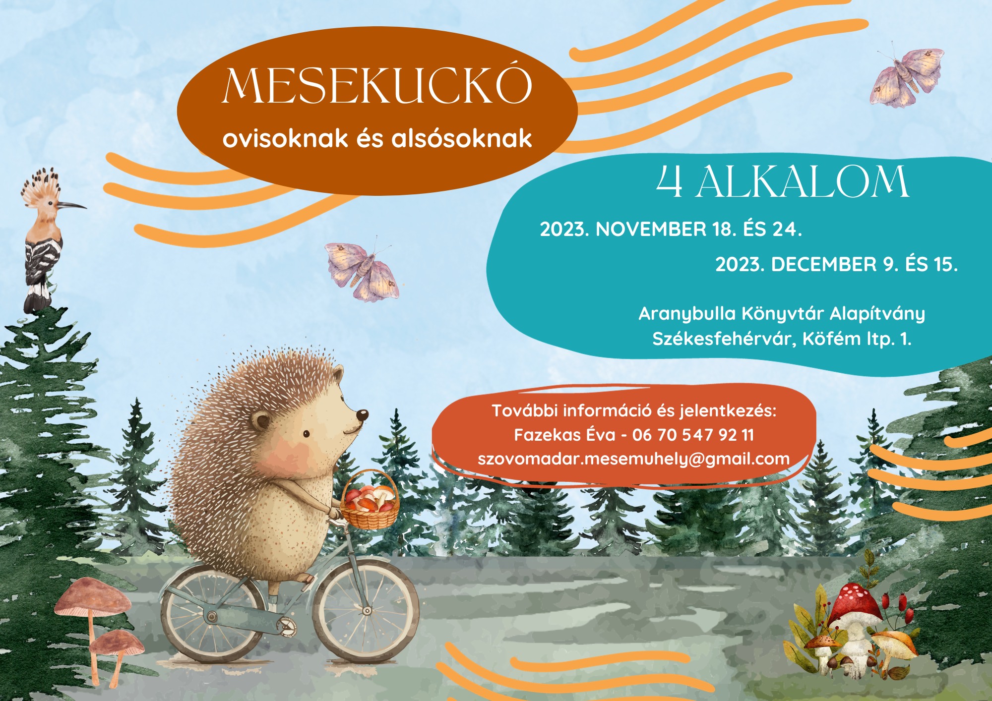 Négyalkalmas Mesekuckó foglalkozás kezdődik szombaton az Aranybulla Könyvtárban