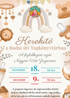 Kerekítő – mondókás foglalkozás a Budai úti Tagkönyvtárban