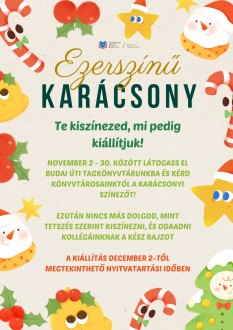 Ezerszínű karácsony a Vörösmarty Mihály Könyvtárral