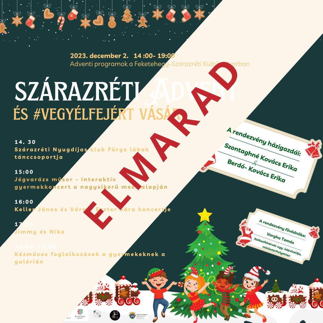 Elmarad a Szárazréti Advent és #vegyélfejért vásár