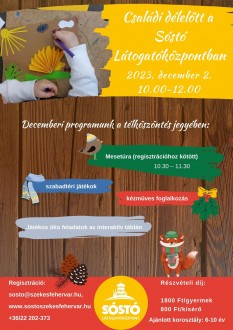 Újabb mesetúrás családi napot és bögretúrát szerveznek decemberben a Sóstón