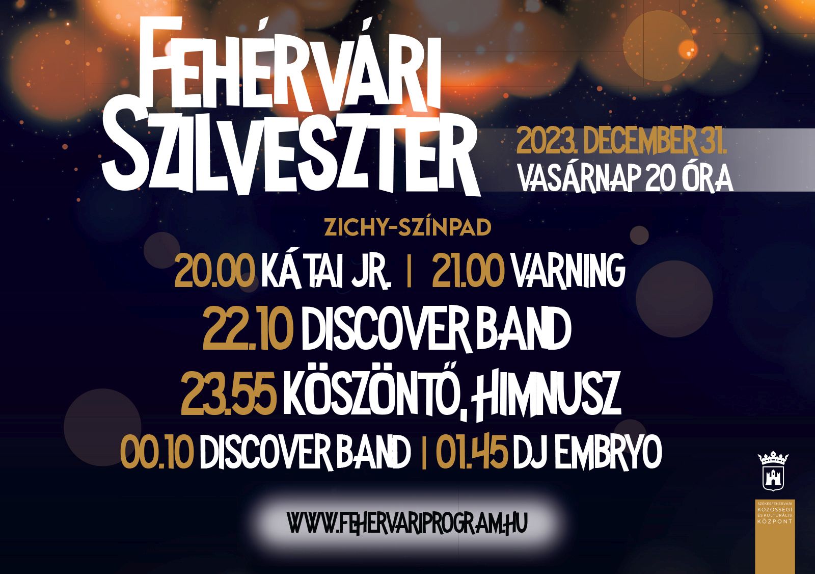 Idén is lesz a városi szilveszteri buli a Zichy-színpadnál