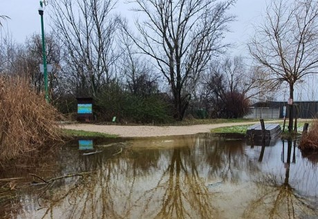 Magasan van a talajvíz - csak gumicsizmában látogatható a Sóstó Tanösvény