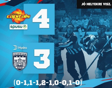 Szétlövéssel kapott ki Bécsben a Hydro Fehérvár AV19