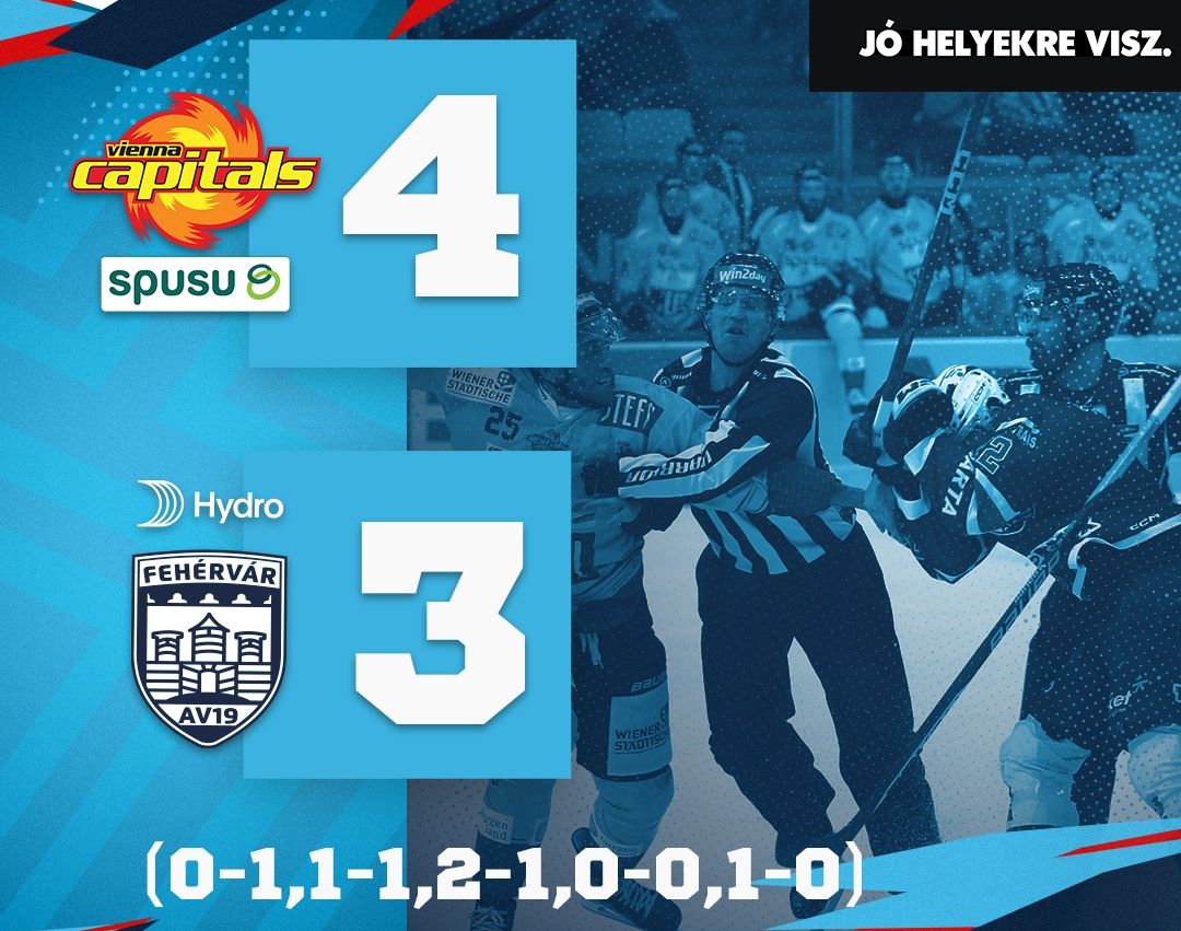 Szétlövéssel kapott ki Bécsben a Hydro Fehérvár AV19