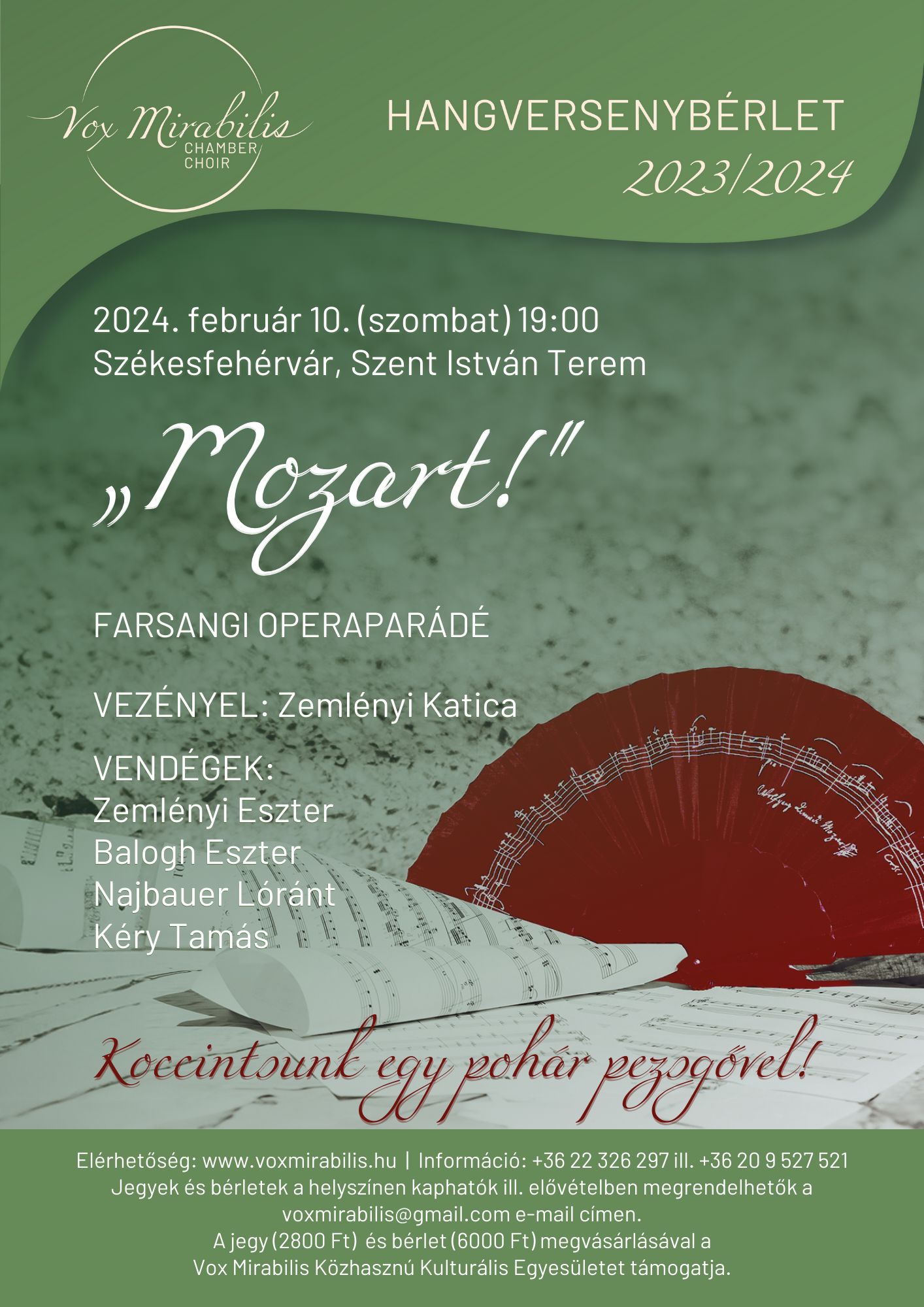 Mozart! - farsangi operaparádé a Vox Mirabilis kórussal