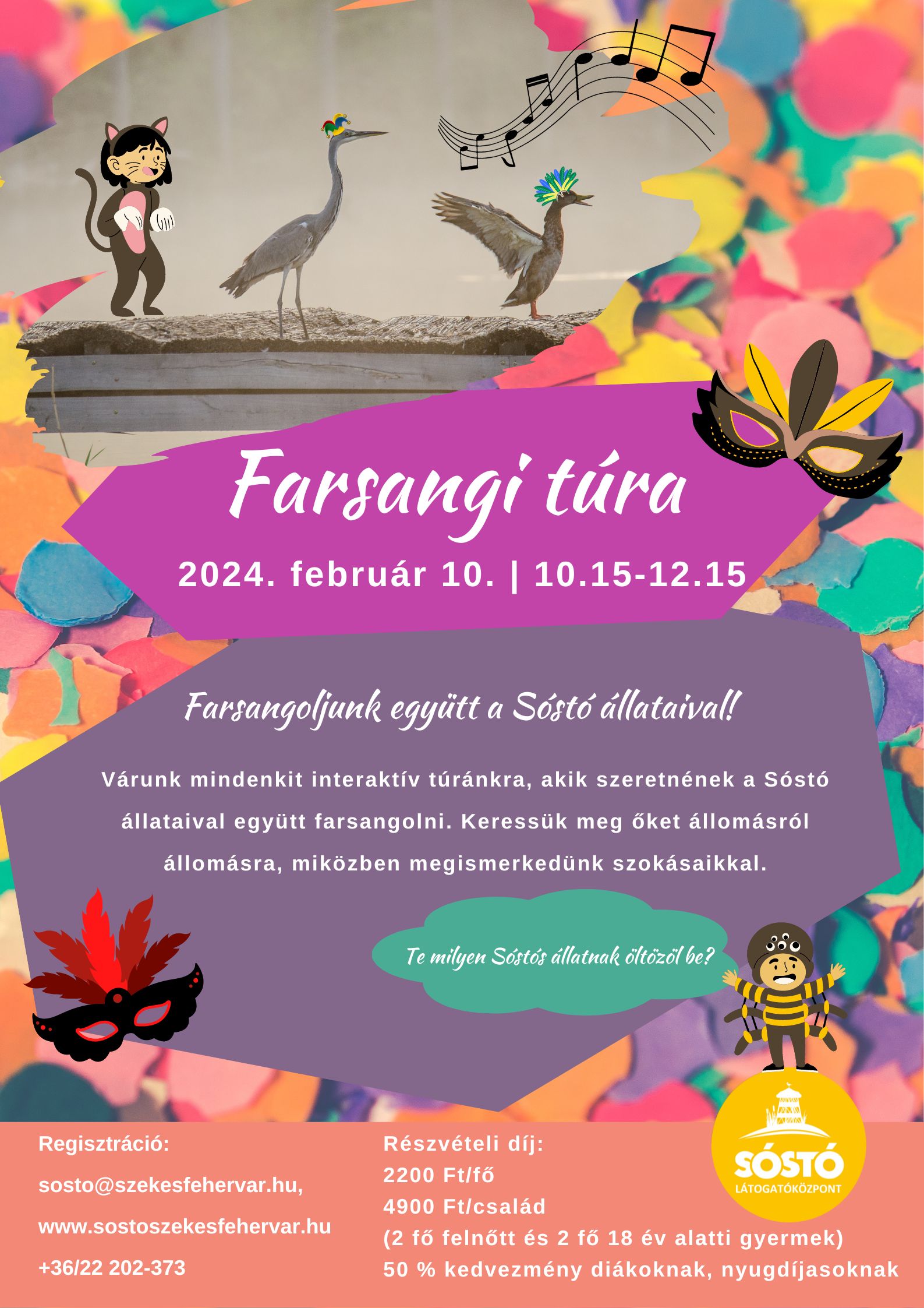 Farsangi túra és reflektorfényes stadiontúra is lesz szombaton a Sóstón