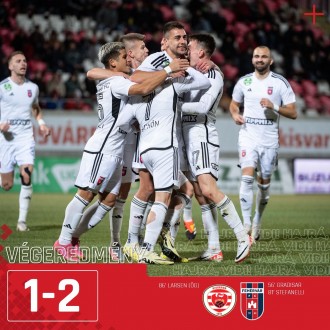 Gradisar és Stefanelli góljaival nyert Kisvárdán a Fehérvár FC