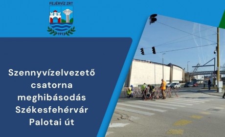 Hétfőn kezdik a sérült csatorna javítását a Palotai út - Halász utca kereszteződésben