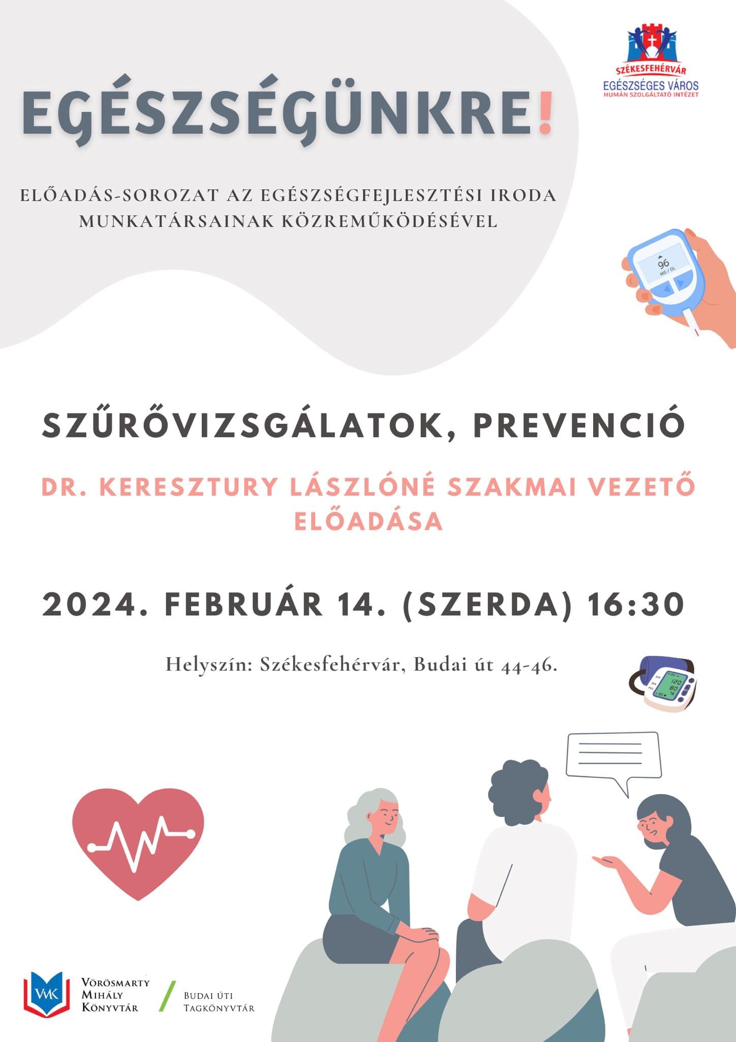 A szűrővizsgálatokról szóló előadással folytatódik az Egészségünkre! című sorozat