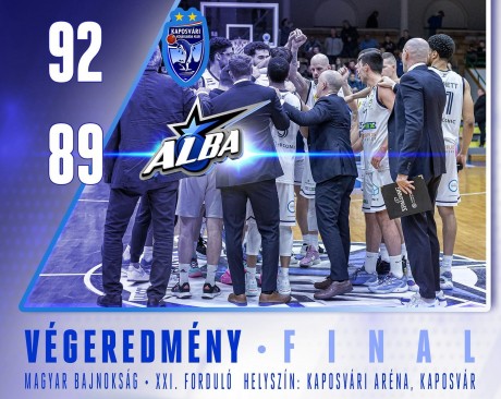 Nem volt teljes a keret és három ponttal kikapott az Alba Kaposvárosn