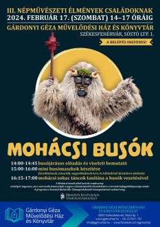 Mohácsi busók a Gárdonyiban – folytatódik a családoknak szóló, népművészeti sorozat