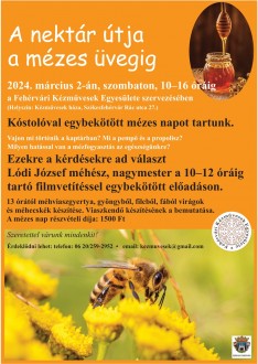 Szombaton Mézes Napot rendez a Fehérvári Kézművesek Egyesülete
