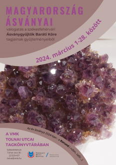 Ásványok a könyvtárban – kiállítás és szakkör a Vörösmarty Mihály Könyvtárban