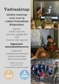 Vadvasárnap és Mesetúra is lesz a Sóstón a következő napokban