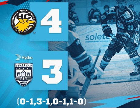 Osztrák jégkorongliga - Hosszabbítás után szépített a Pustertal