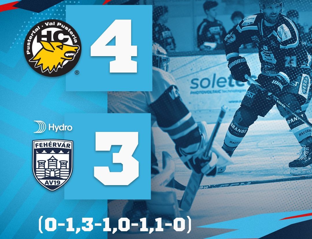 Osztrák jégkorongliga - Hosszabbítás után szépített a Pustertal