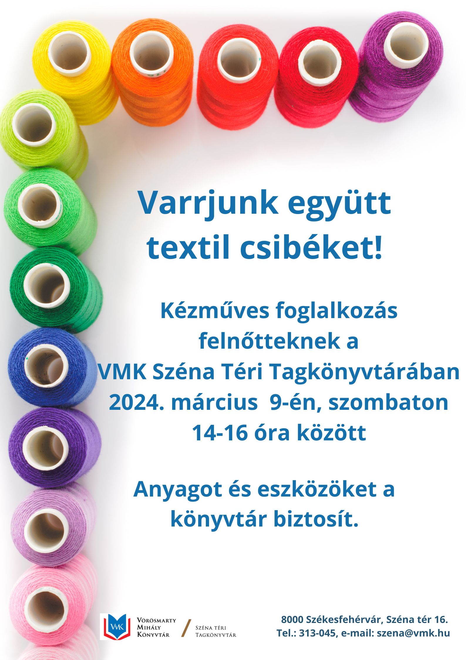 Kézműves foglalkozás és könyvbemutató a Széna téri Tagkönyvtárban