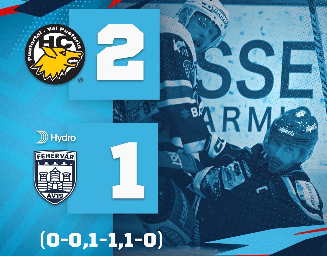 Nem sikerült a győzelem - a Pustertal egyenlített a párharcban