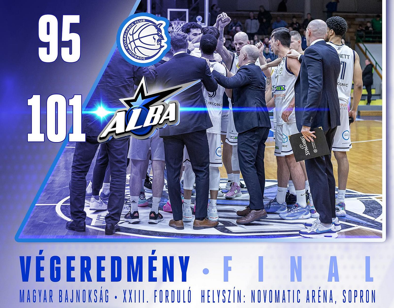 Százegy pontot dobva nyert az Arconic-Alba Fehérvár Sopronban