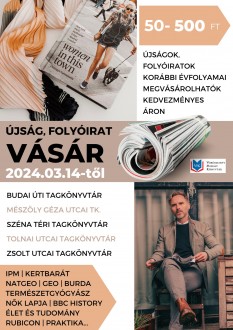 Újság és folyóirat vásár indul a Vörösmarty Mihály Könyvtárban