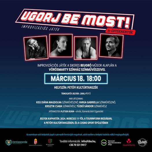 Az Alba Bástya Központnak gyűjtenek a március 18-i Ugorj be most! esten