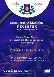 Heraldikai előadással folytatódik a Levéltári délután kedden