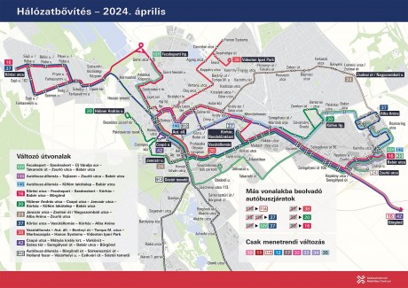 Buszhálózat bővítés április 2-től - letölthető már az új menetrendfüzet