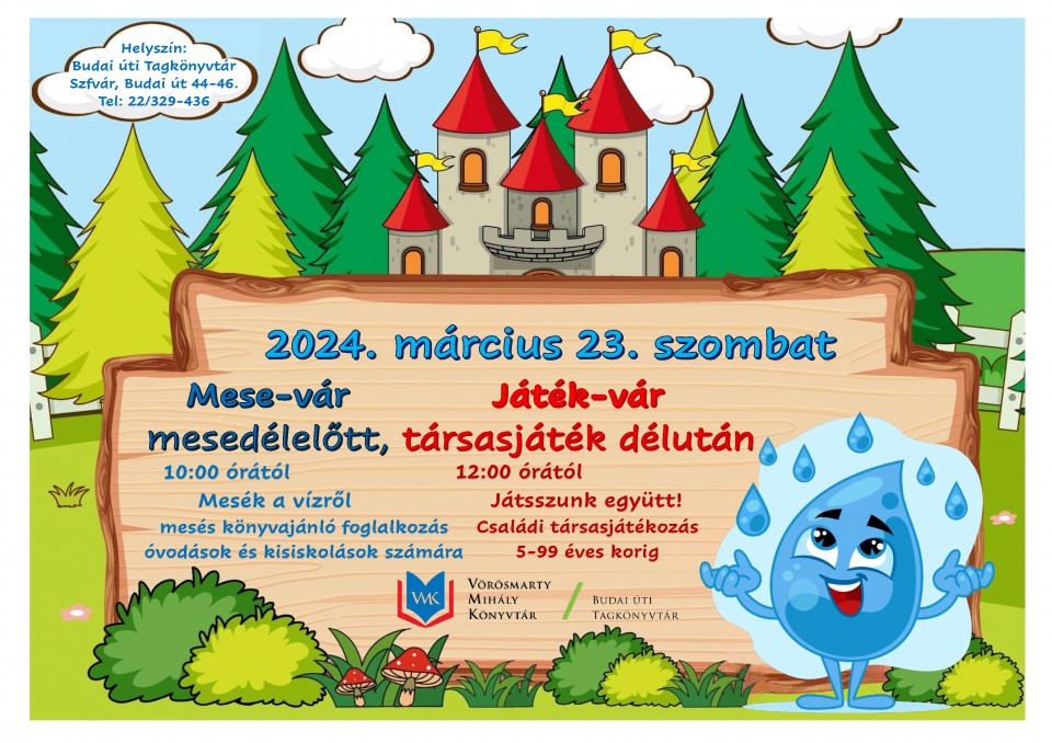 Mese-vár & Játék-vár szombaton a Budai úti Tagkönyvtárban
