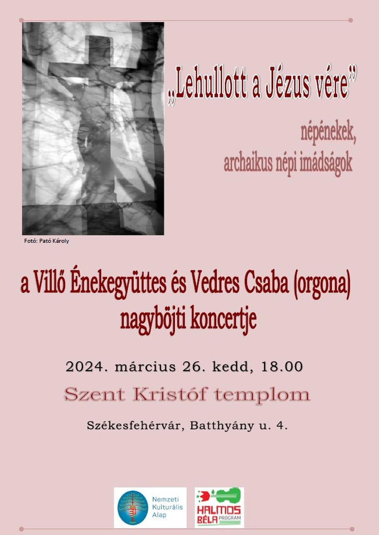 Nagyböjti koncert lesz kedden a Szent Kristóf templomban