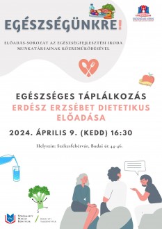 A táplálkozás lesz a téma az Egészségünkre! sorozat következő programján
