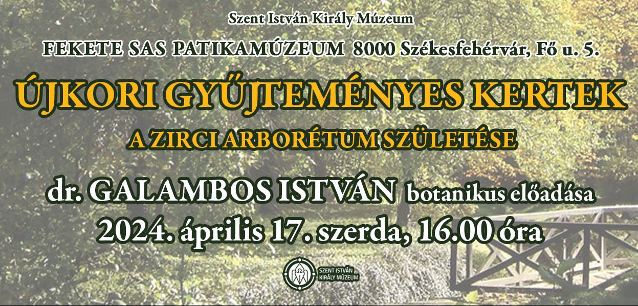 A Zirci Arborétum születéséről tartanak botanikai előadást a Fekete Sasban