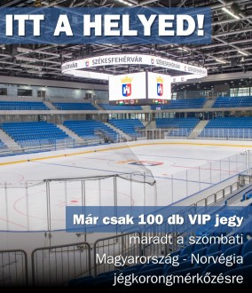 100 jegy még elérhető az április 20-i válogatott jégkorongmérkőzésre az Alba Arénába