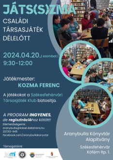 Versek, mesék, társasjáték – szombati családi programok a könyvtárakban