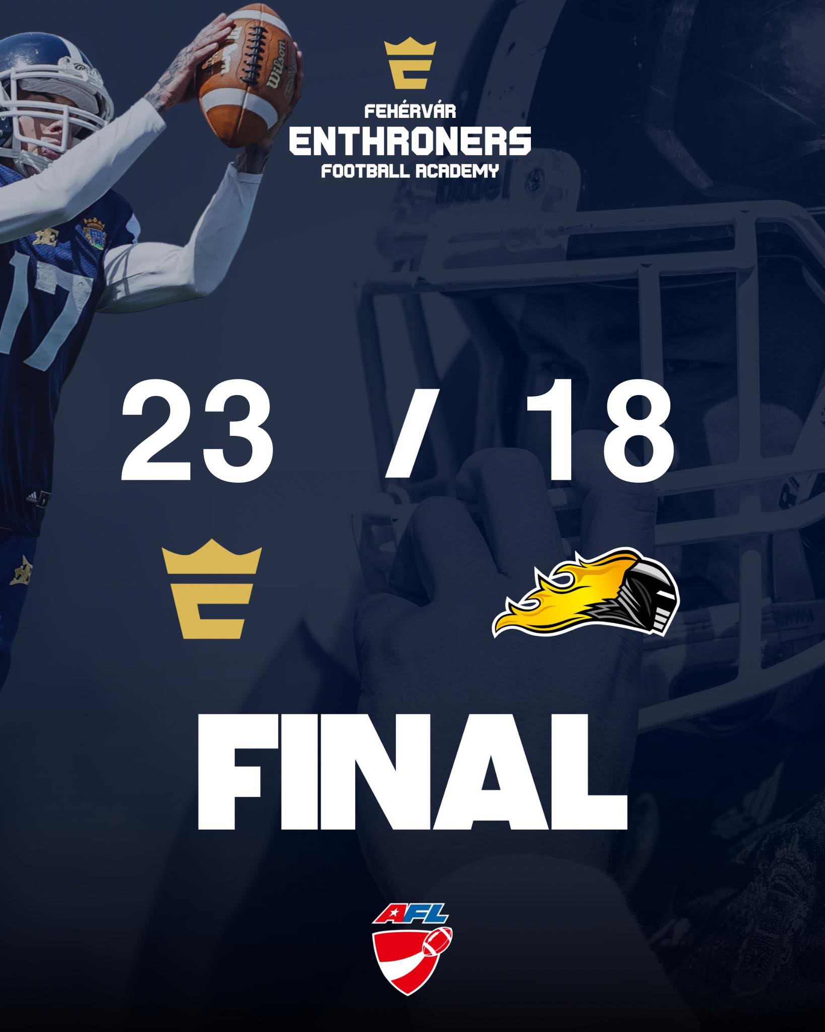 Enthroners Futball Akadémia - óriási bravúr a tavalyi bajnok ellen a First Field-en!