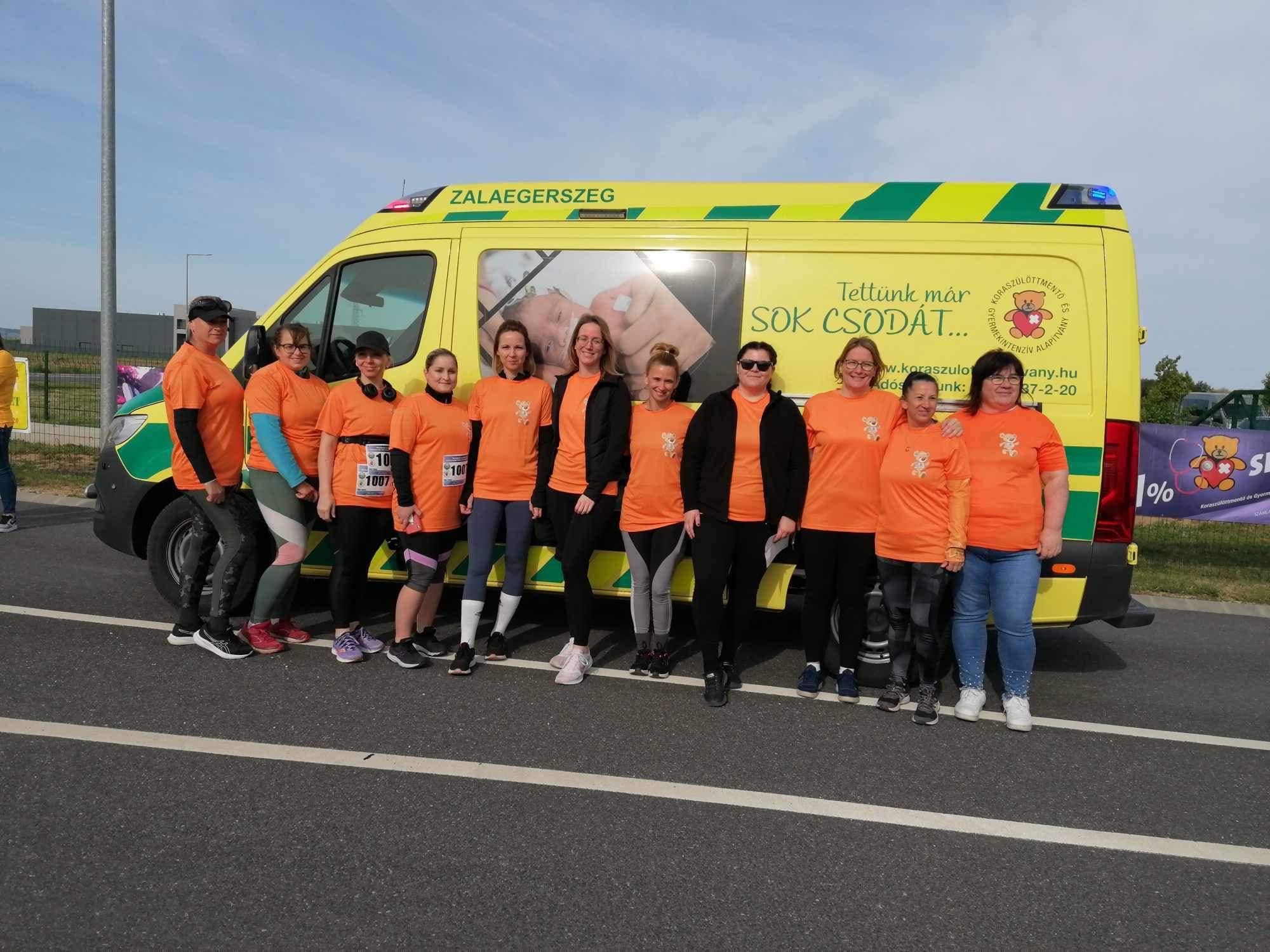 66 kilométert futottak a koraszülött gyerekekért