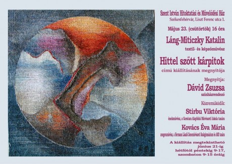 Hittel szőtt kárpitok – csütörtökön nyílik Láng-Miticzky Katalin textilművész kiállítása