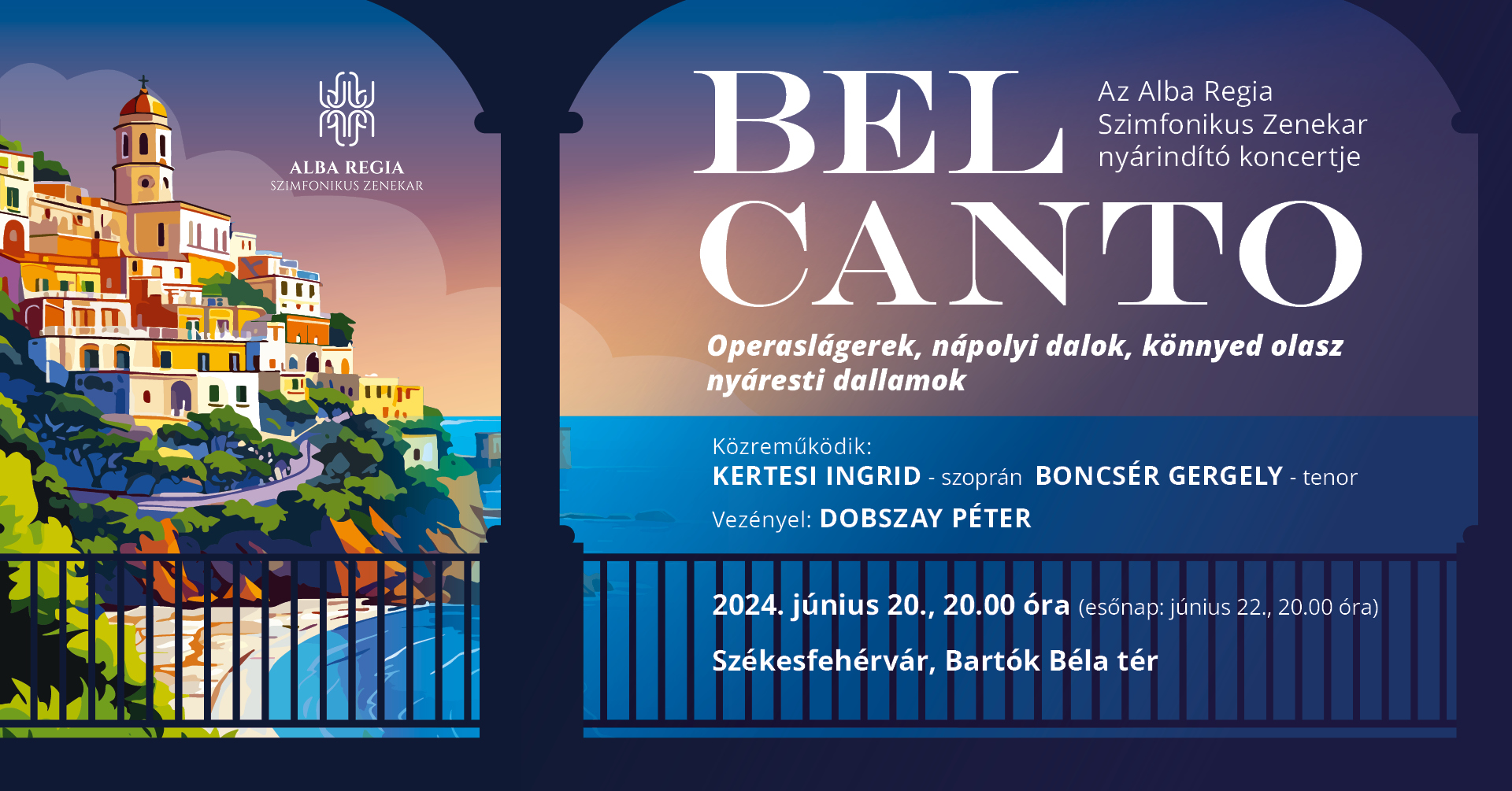 Operaslágerekkel, nápolyi dalokkal indítja a nyarat az ARSO a Bartók téren