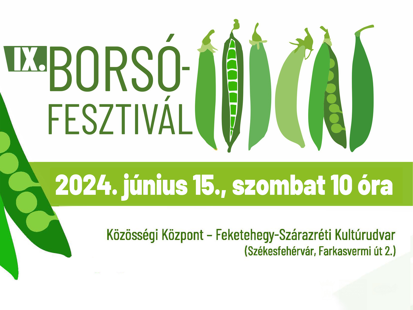 A IX. Borsófesztivált rendezik meg szombaton Feketehegy-Szárazréten