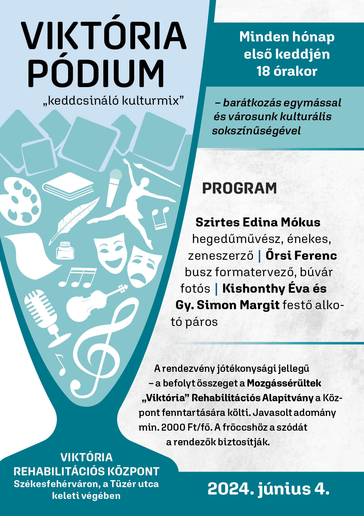 Június 4-én folytatódik a Keddcsináló Kultúrmix a Viktória Központban