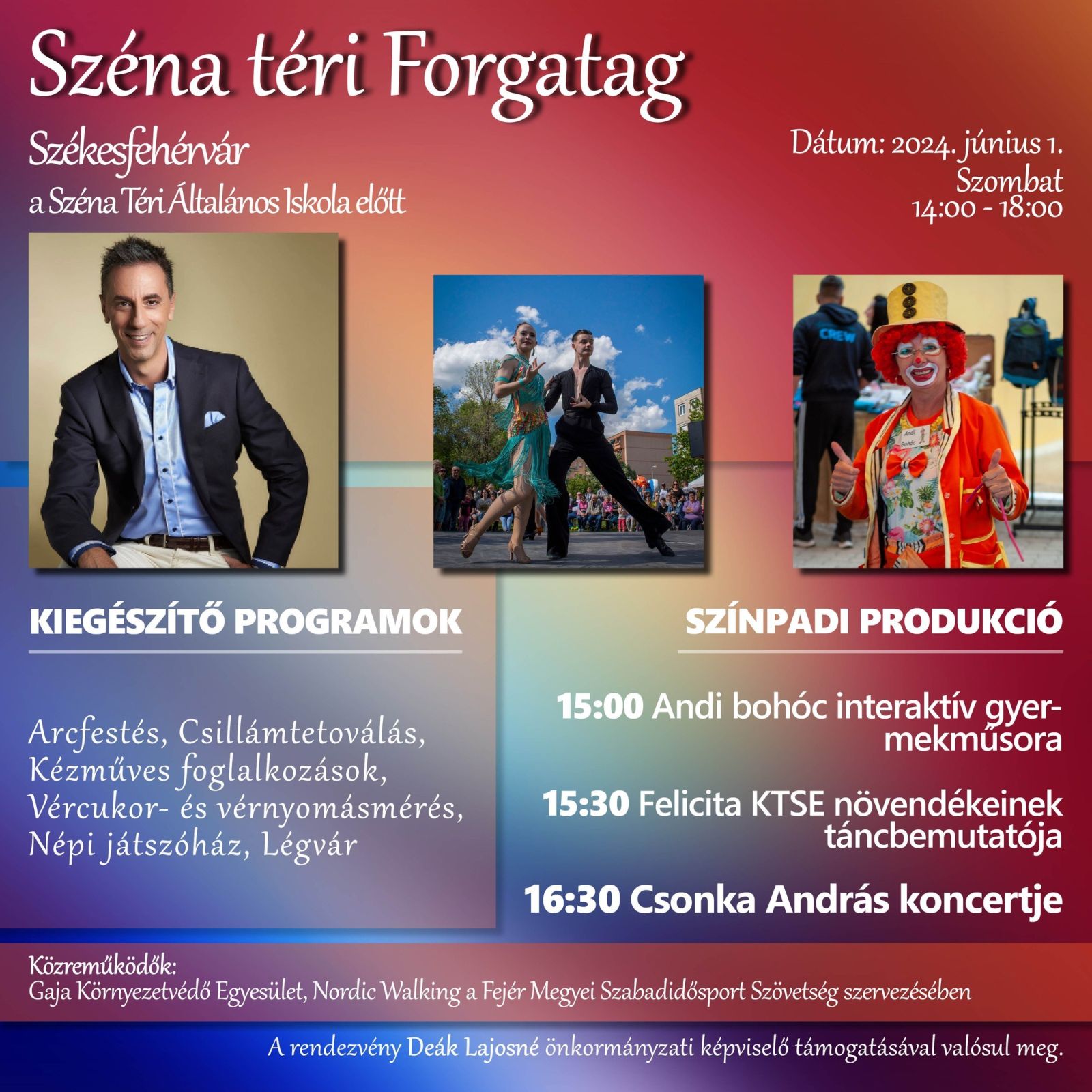 Széna téri forgatag szombaton Csonka Andrással