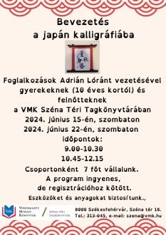 Bevezetés a japán kalligráfiába - felnőtteket és gyerekeket várnak a programra