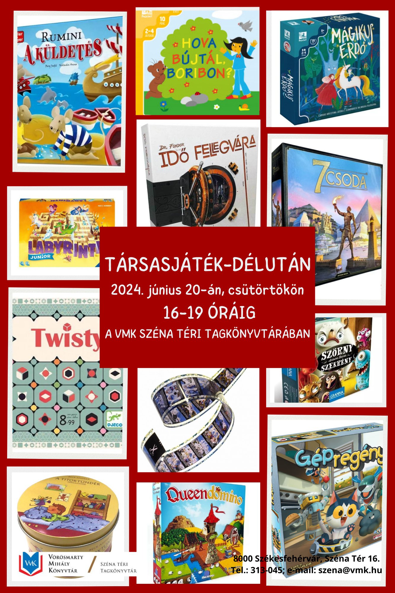 Társasjáték délután és játékfejlesztés a könyvtárban