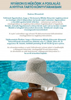Nyáron is működik a foglalás a nyitva tartó székesfehérvári könyvtárakban