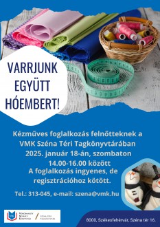 Közös varrás és kötőklub is lesz a fehérvári könyvtárakban