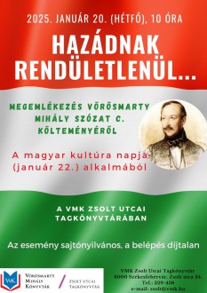 Retro Székesfehérvár, Vörösmarty és borest is lesz hétfőn a könyvtárakban