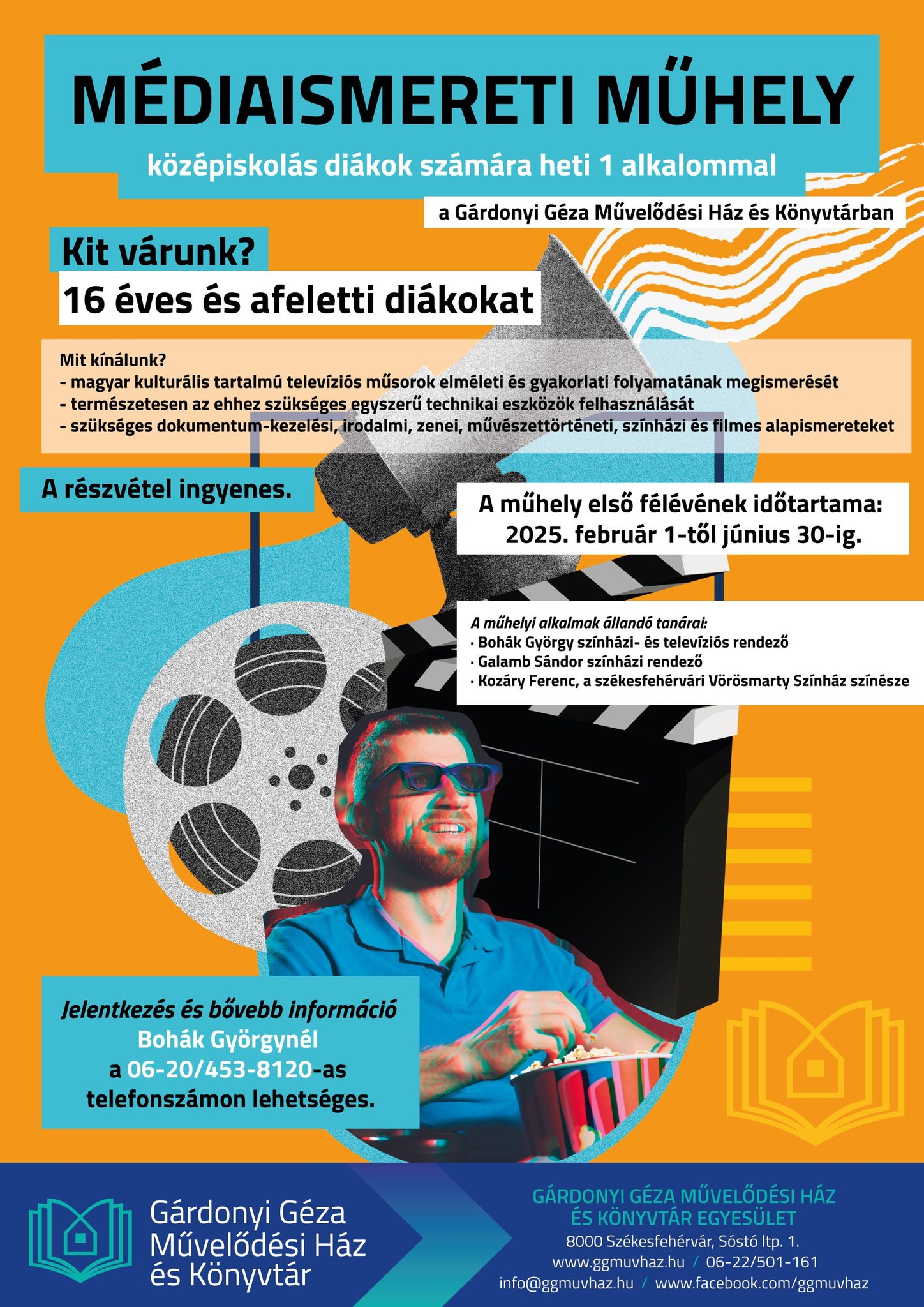 Médiaismereti műhelyt szerveznek középiskolásoknak a Gárdonyiban