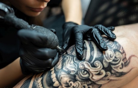 Tetoválószalonban ellenőriztek a NAV munkatársai - papíron alig volt forgalom