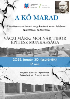 Előadás egy fehérvári építész különleges munkáiról